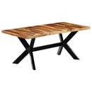 vidaXL tömör akácfából étkezőasztal 180 x 90 x 75 cm