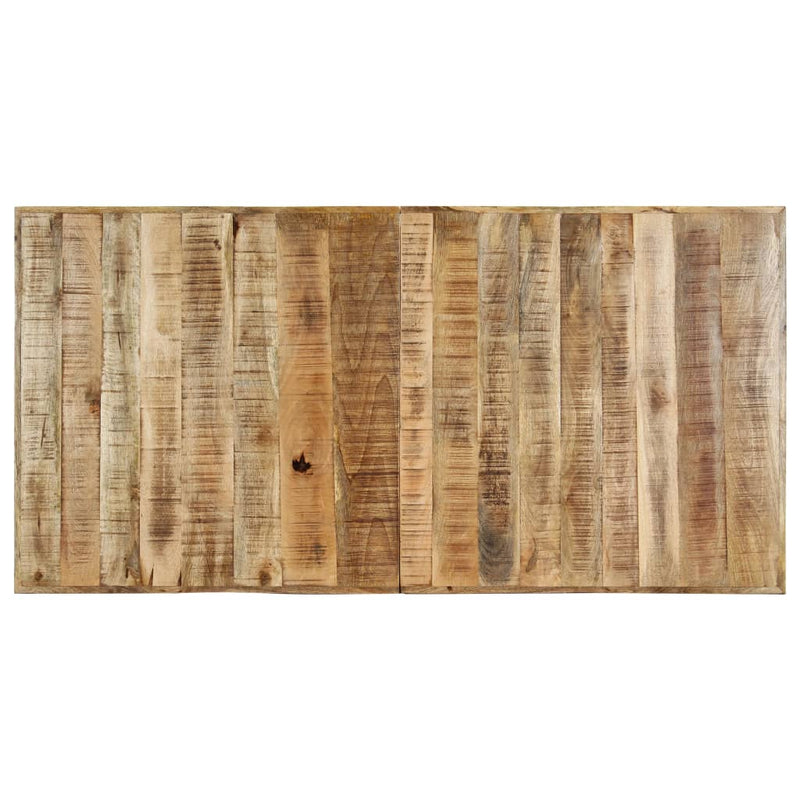 vidaXL tömör nyers mangófa étkezőasztal 160 x 80 x 75 cm