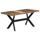 vidaXL tömör újrahasznosított fa étkezőasztal 160 x 80 x 75 cm