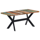 vidaXL tömör újrahasznosított fa étkezőasztal 160 x 80 x 75 cm