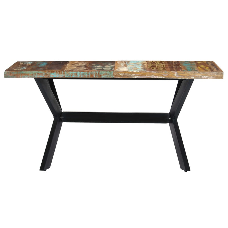 vidaXL tömör újrahasznosított fa étkezőasztal 140 x 70 x 75 cm