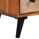 vidaXL tömör akácfa fiókos szekrény 60 x 30 x 75 cm