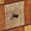 vidaXL tömör akácfa fiókos szekrény 60 x 30 x 75 cm