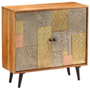 vidaXL tömör akácfa tálalószekrény 80 x 30 x 75 cm