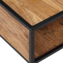 vidaXL tömör akácfa dohányzóasztal 70 x 70 x 32 cm