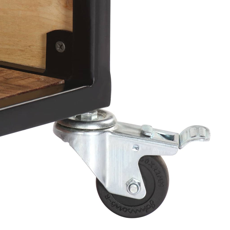 vidaXL tömör akácfa dohányzóasztal 70 x 70 x 32 cm