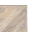 vidaXL tömör mangófa dohányzóasztal 110 x 110 x 36 cm