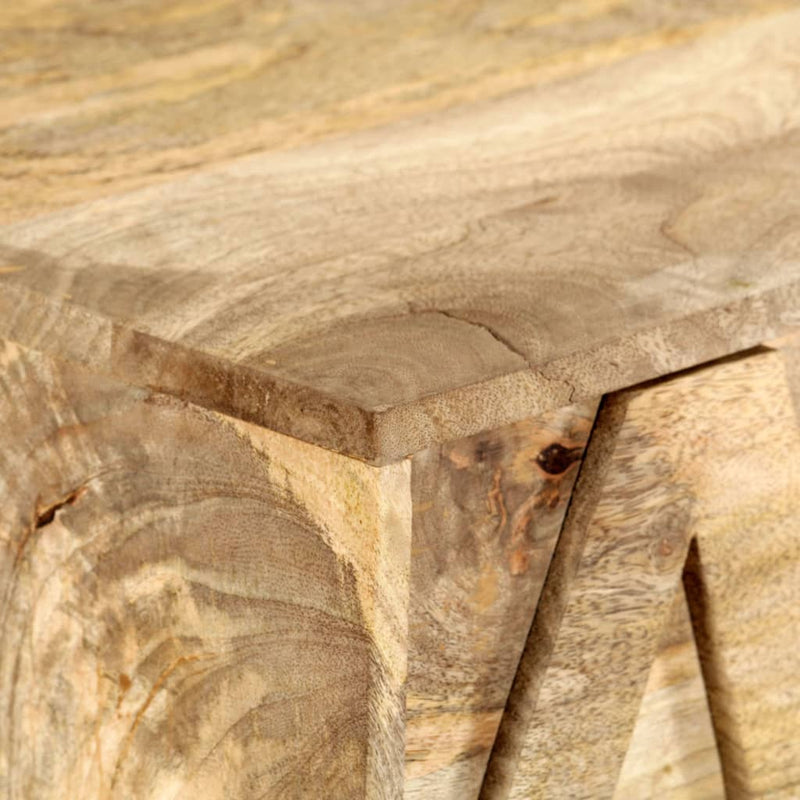 vidaXL tömör mangófa ábécés szekrény 6 fiókkal 120 x 35 x 79 cm