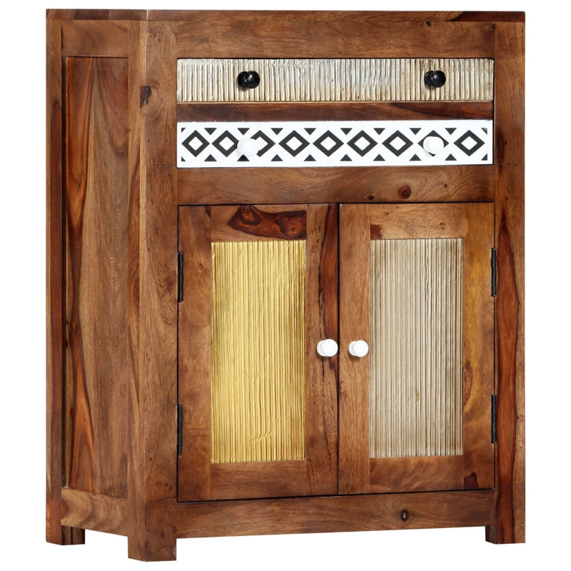 vidaXL tömör akácfából kisszekrény 60 x 30 x 75 cm