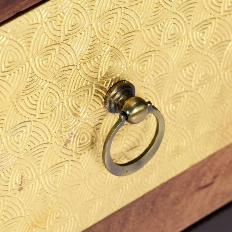 vidaXL tömör akácfából kisszekrény 40 x 30 x 110 cm