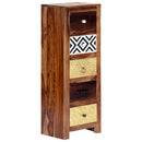 vidaXL tömör akácfából kisszekrény 40 x 30 x 110 cm