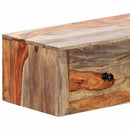 vidaXL tömör akácfából fali tálalóasztal 100 x 25 x 20 cm