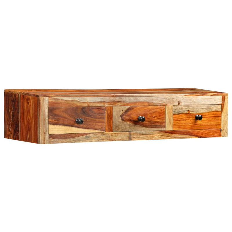 vidaXL tömör akácfából fali tálalóasztal 100 x 25 x 20 cm