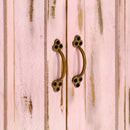 vidaXL világos rózsaszín tömör mangófa tálalószekrény 110 x 35 x 70 cm