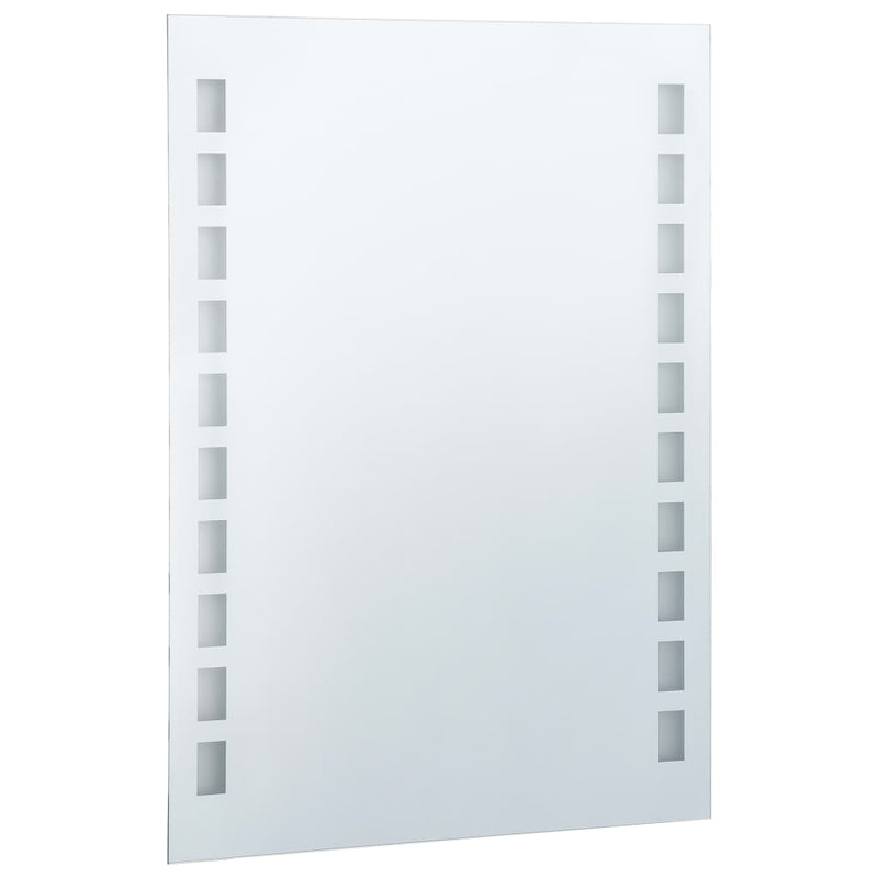 vidaXL LED-es fürdőszobai falitükör 60 x 80 cm