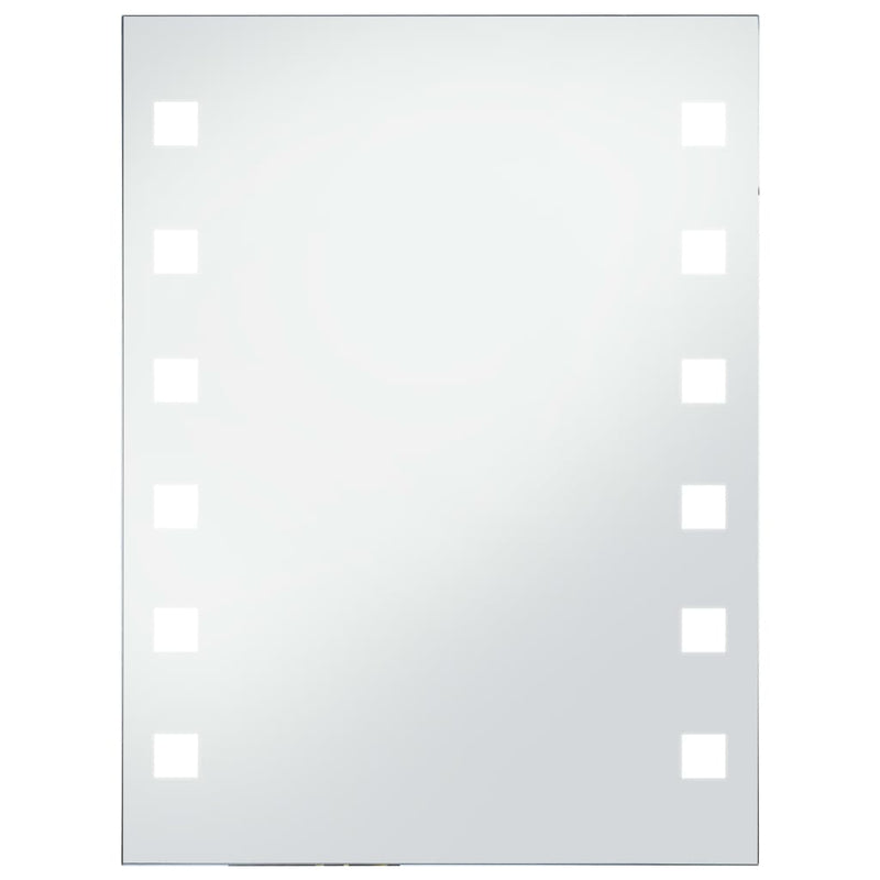 vidaXL LED-es fürdőszobai falitükör 60 x 80 cm