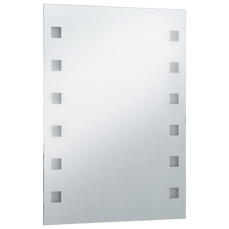 vidaXL LED-es fürdőszobai falitükör 60 x 80 cm