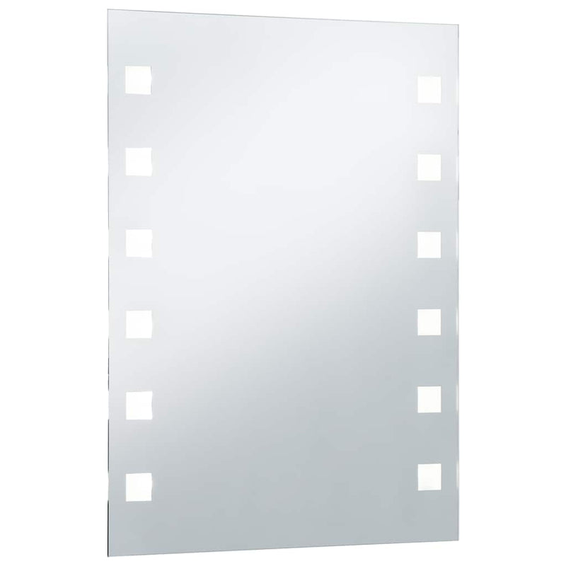 vidaXL LED-es fürdőszobai falitükör 60 x 80 cm