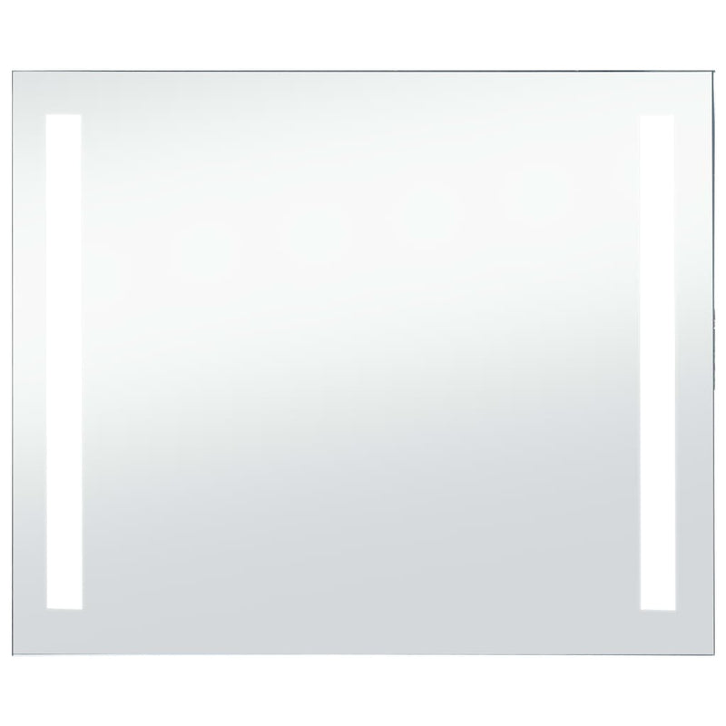 vidaXL LED-es fürdőszobai falitükör 80 x 60 cm