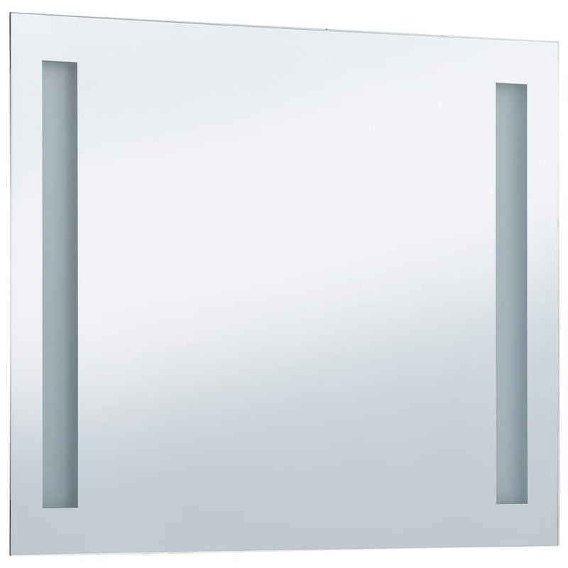 vidaXL LED-es fürdőszobai falitükör 80 x 60 cm