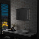 vidaXL LED-es fürdőszobai falitükör 80 x 60 cm