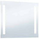 vidaXL LED-es fürdőszobai falitükör 100 x 60 cm