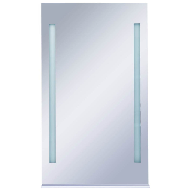 vidaXL LED-es fürdőszobai falitükör polccal 60 x 100 cm