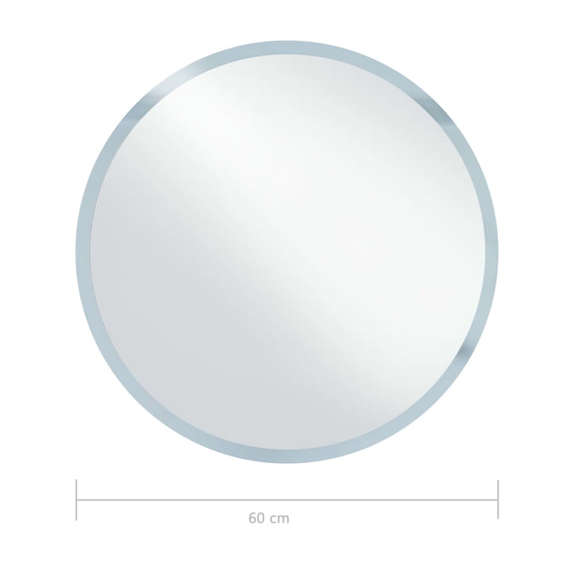 vidaXL LED-es fürdőszobai tükör 60 cm