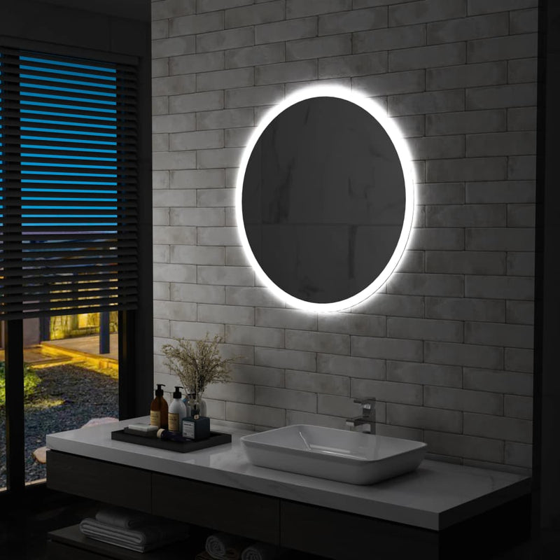 vidaXL LED-es fürdőszobatükör 80 cm