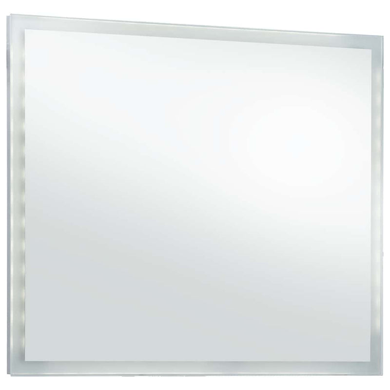 vidaXL LED-es fürdőszobai falitükör 60 x 50 cm