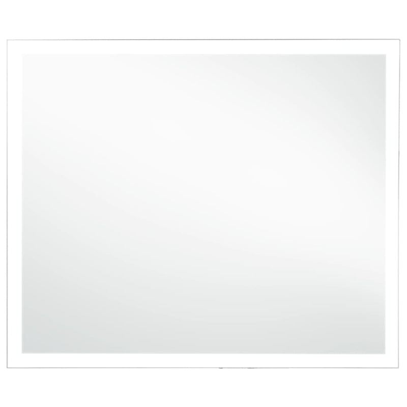 vidaXL LED-es fürdőszobai falitükör 80 x 60 cm