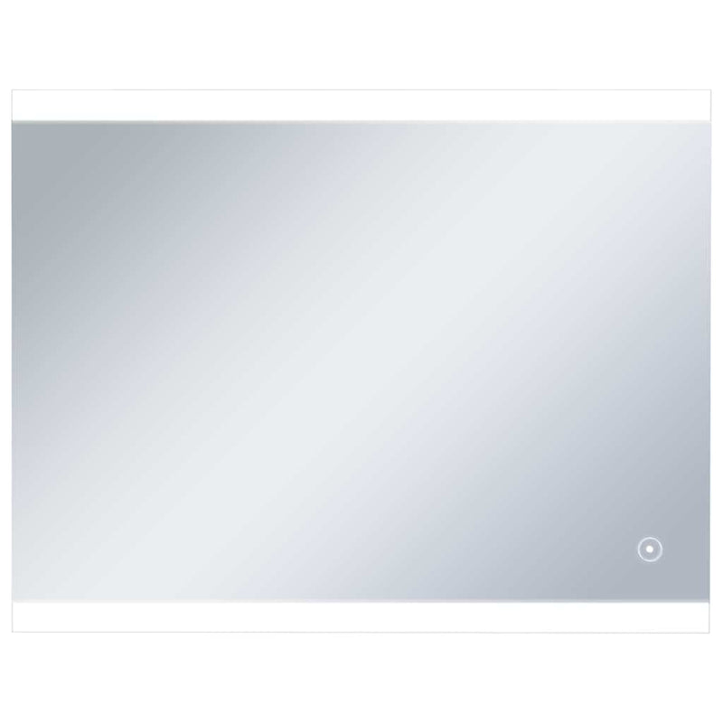 vidaXL LED-es fürdőszobai falitükör érintésérzékelővel 80 x 60 cm