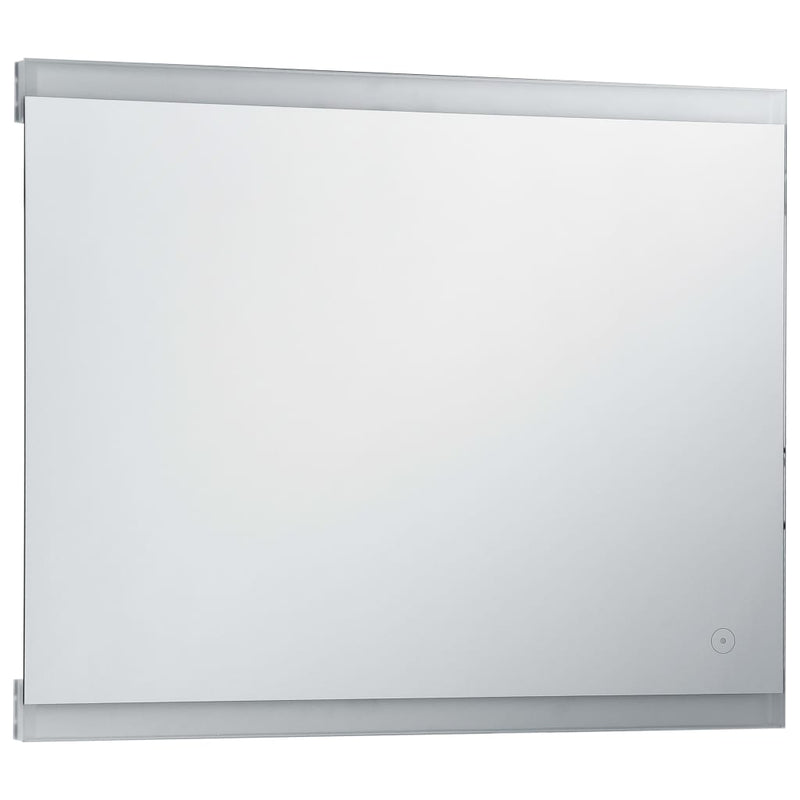 vidaXL LED-es fürdőszobai falitükör érintésérzékelővel 80 x 60 cm