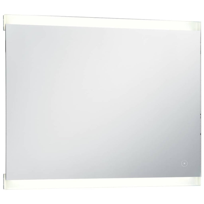 vidaXL LED-es fürdőszobai falitükör érintésérzékelővel 80 x 60 cm