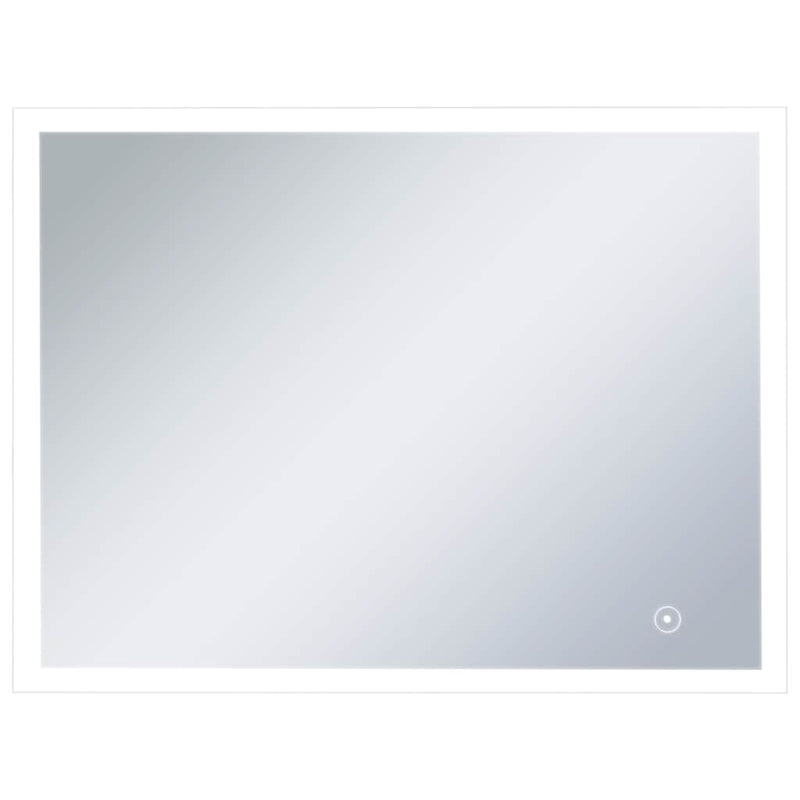 vidaXL LED-es fürdőszobai falitükör érintésérzékelővel 80 x 60 cm