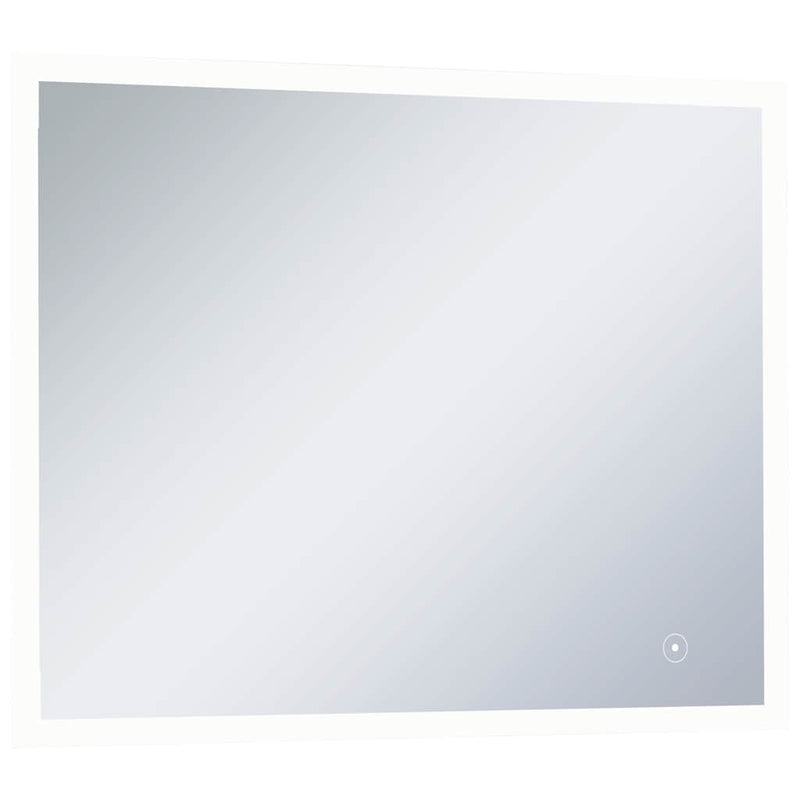 vidaXL LED-es fürdőszobai falitükör érintésérzékelővel 80 x 60 cm