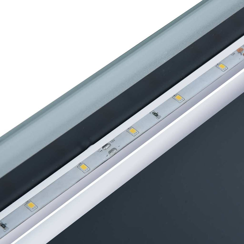vidaXL LED-es fürdőszobai falitükör érintésérzékelővel 80 x 60 cm