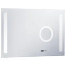 vidaXL LED-es fürdőszobai falitükör érintésérzékelővel 100 x 60 cm