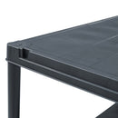 vidaXL fekete műanyag tároló polc 125 kg 60 x 30 x 180 cm