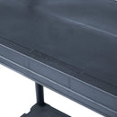 vidaXL fekete műanyag tároló polc 125 kg 60 x 30 x 180 cm