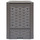 vidaXL barna műanyag rattan kerti komposztáló 60 x 60 x 83 cm 300 L