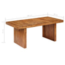 vidaXL tömör akácfa étkezőasztal 180 x 90 x 75 cm