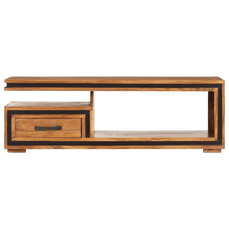 vidaXL tömör akácfa dohányzóasztal 100 x 45 x 33 cm