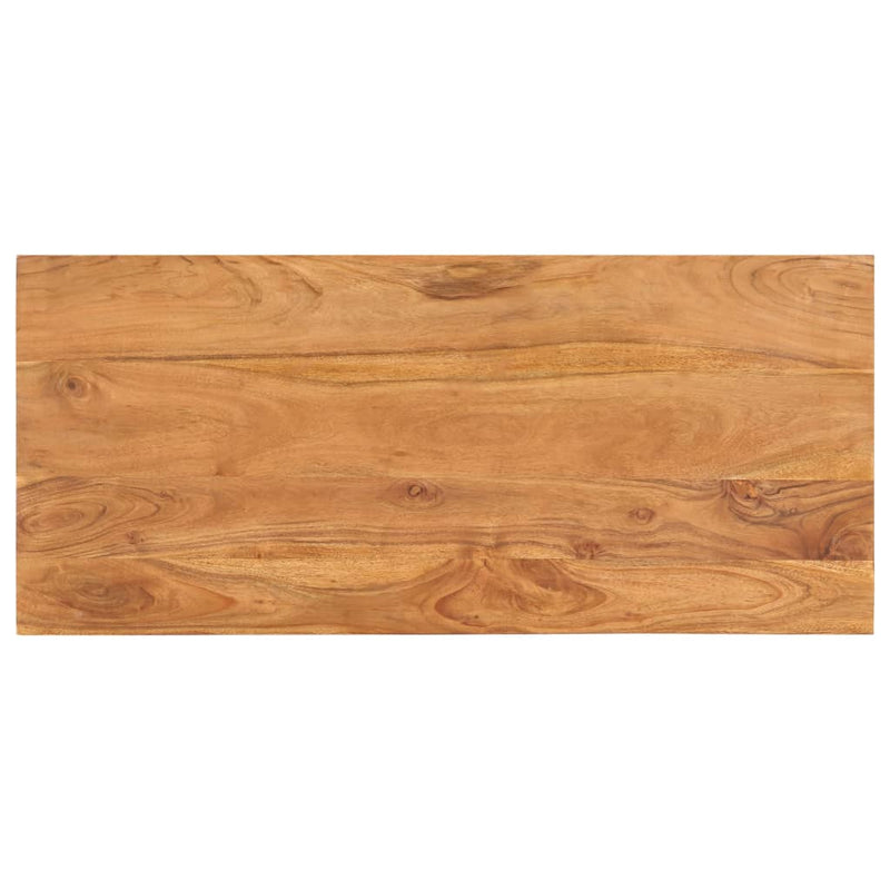 vidaXL tömör akácfa dohányzóasztal 100 x 45 x 33 cm