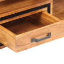 vidaXL tömör akácfa dohányzóasztal 100 x 45 x 33 cm