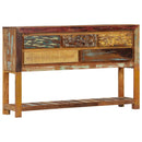 vidaXL tömör újrahasznosított fa tálalószekrény 120 x 30 x 75 cm
