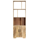 vidaXL tömör mangófa könyvespolc 60 x 35 x 180 cm