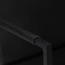 vidaXL fekete valódi bőr karosszék