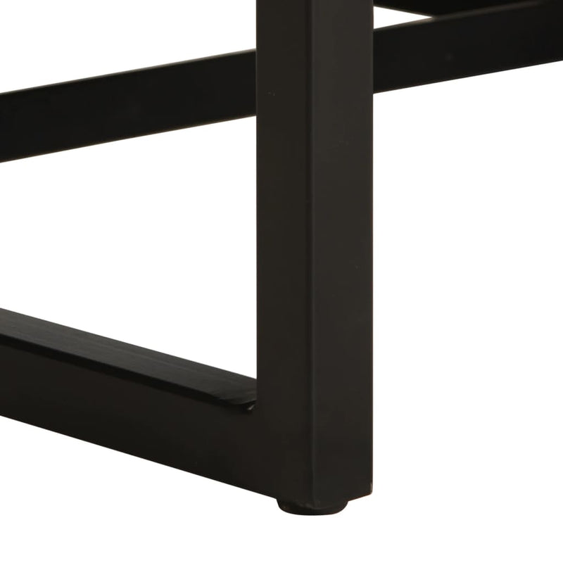 vidaXL fekete valódi bőr karosszék