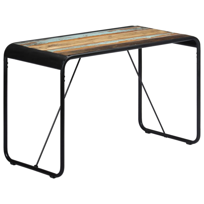 vidaXL tömör újrahasznosított fa étkezőasztal 118 x 60 x 76 cm